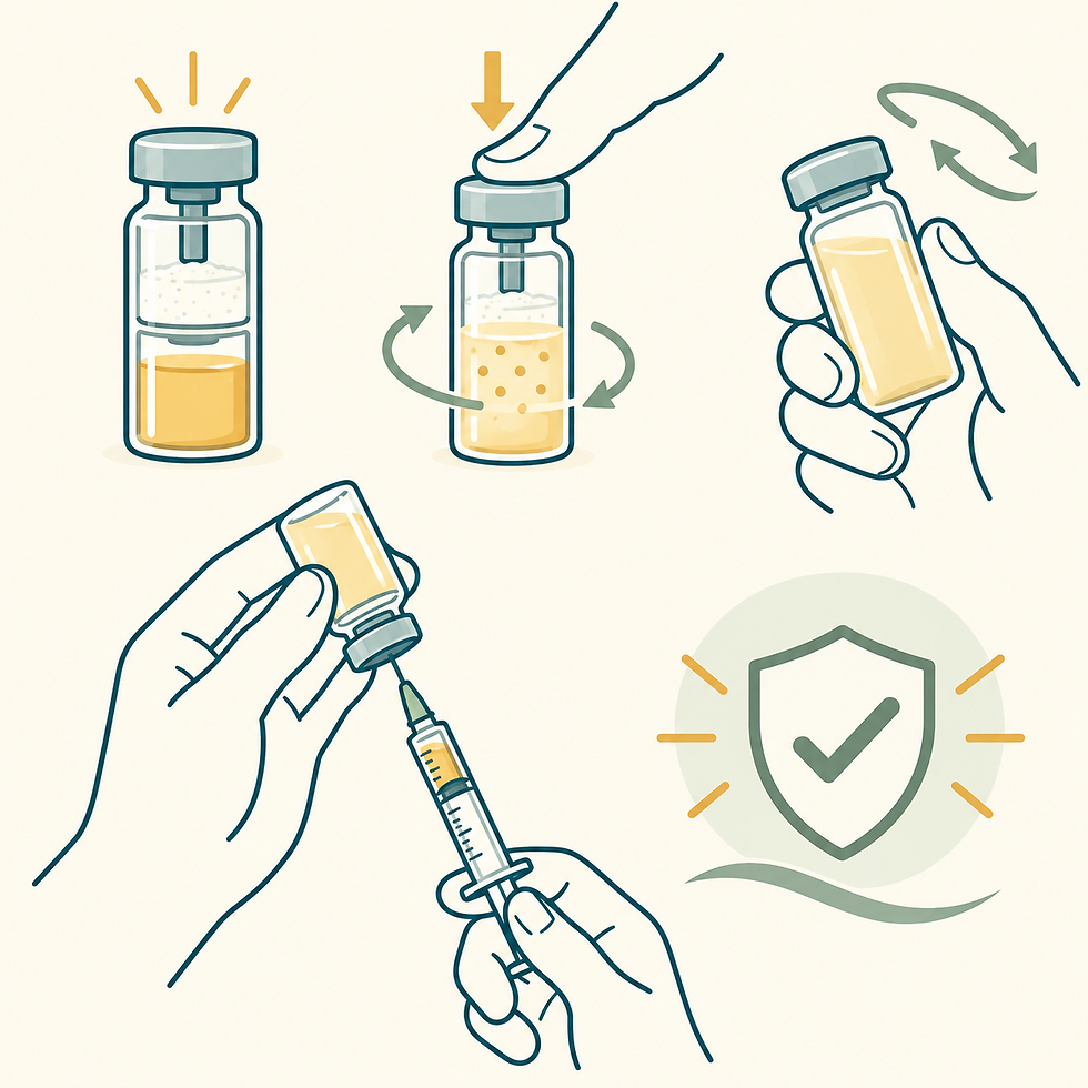 Dual-chamber preparations reduce the number of steps needed before emergency injection.