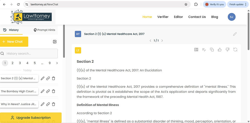 Mental Healthcare Act