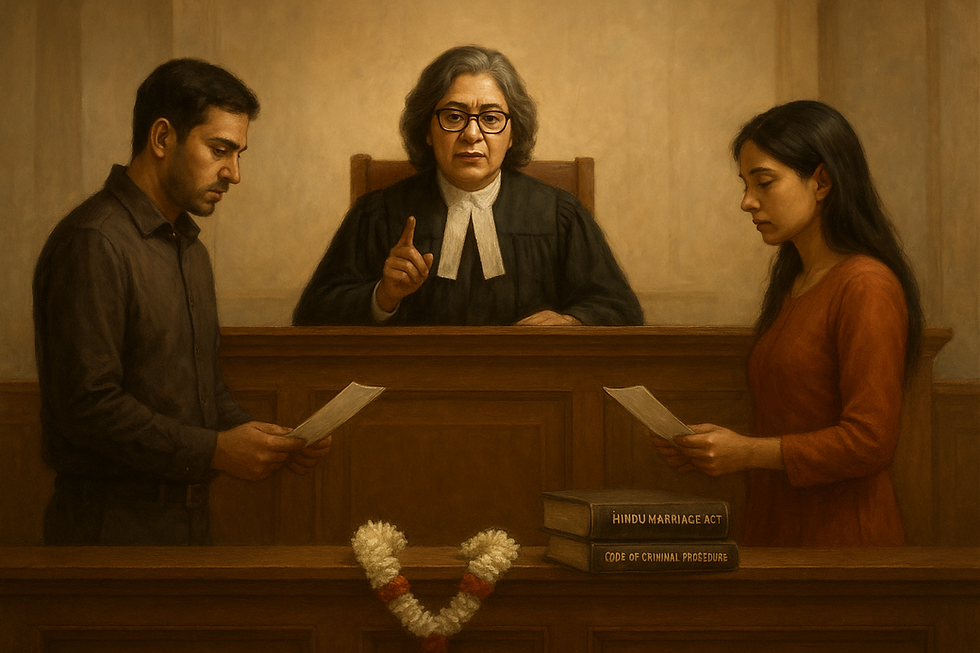 Delhi High Court ruling on matrimonial settlement and FIR quashing between estranged spouses.