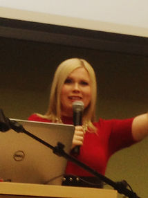 Lindsey Rietzsch as keynote speaker at Utah marriage event.