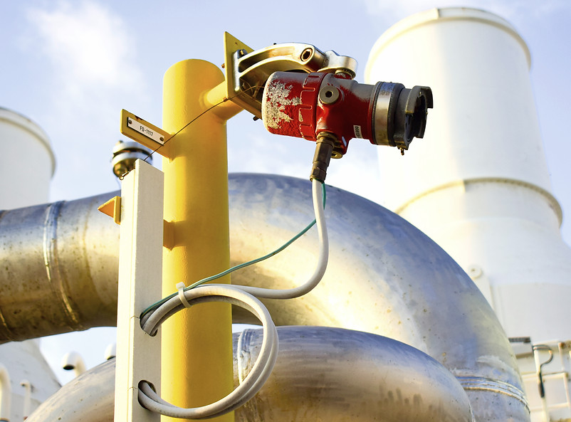 Fire or flame detector UV and IR type in