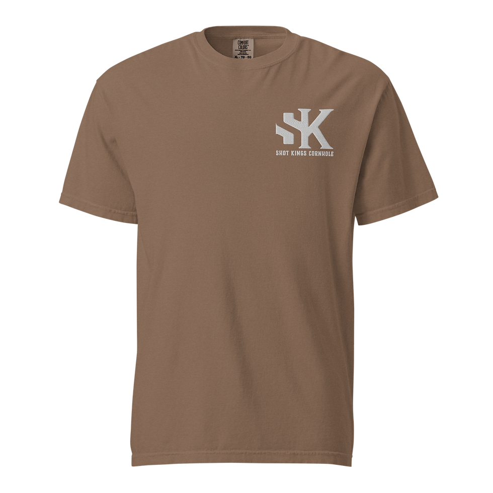Thumbnail: Shot Kings Cornhole SK Embroidered 100% cotton Unisex heavyweight t-shirt