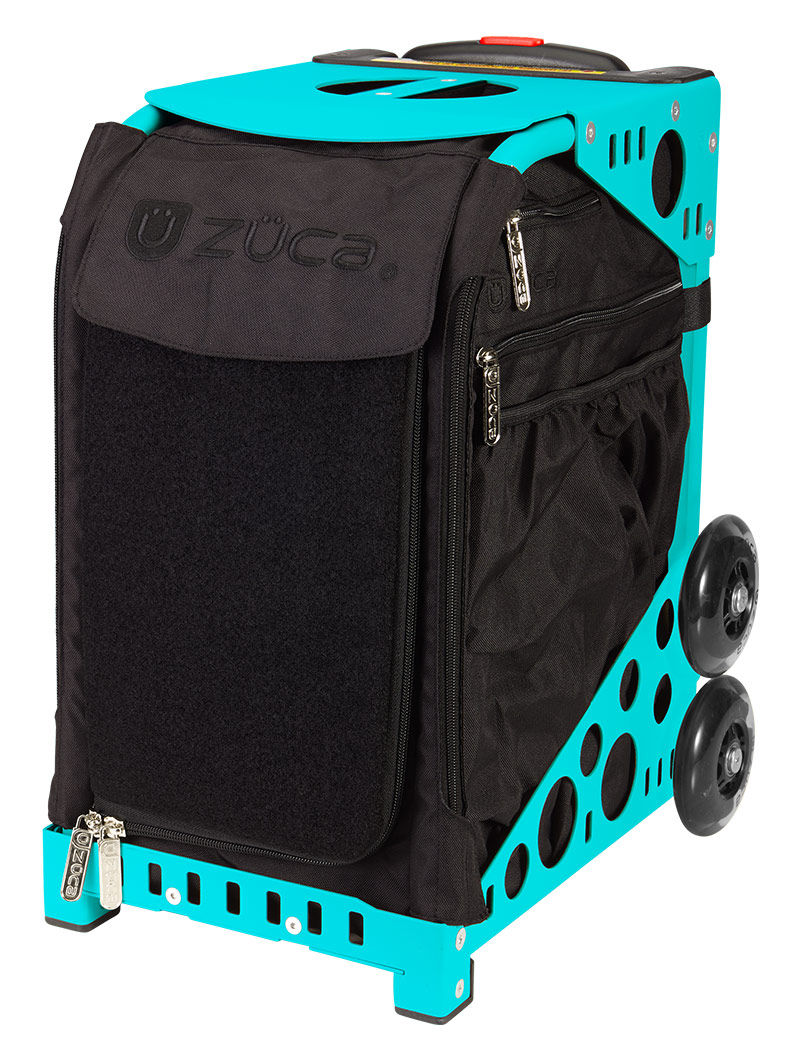 Thumbnail: ZÜCA Sport Shot Kings Cornhole Cart Aqua Frame Cornhole Cart Bundle
