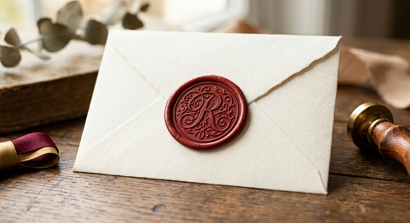 Classic Initials - Self-Adhesive Wax Seal Stickers