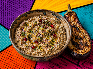 Baba Ghanoush mit Aubergine