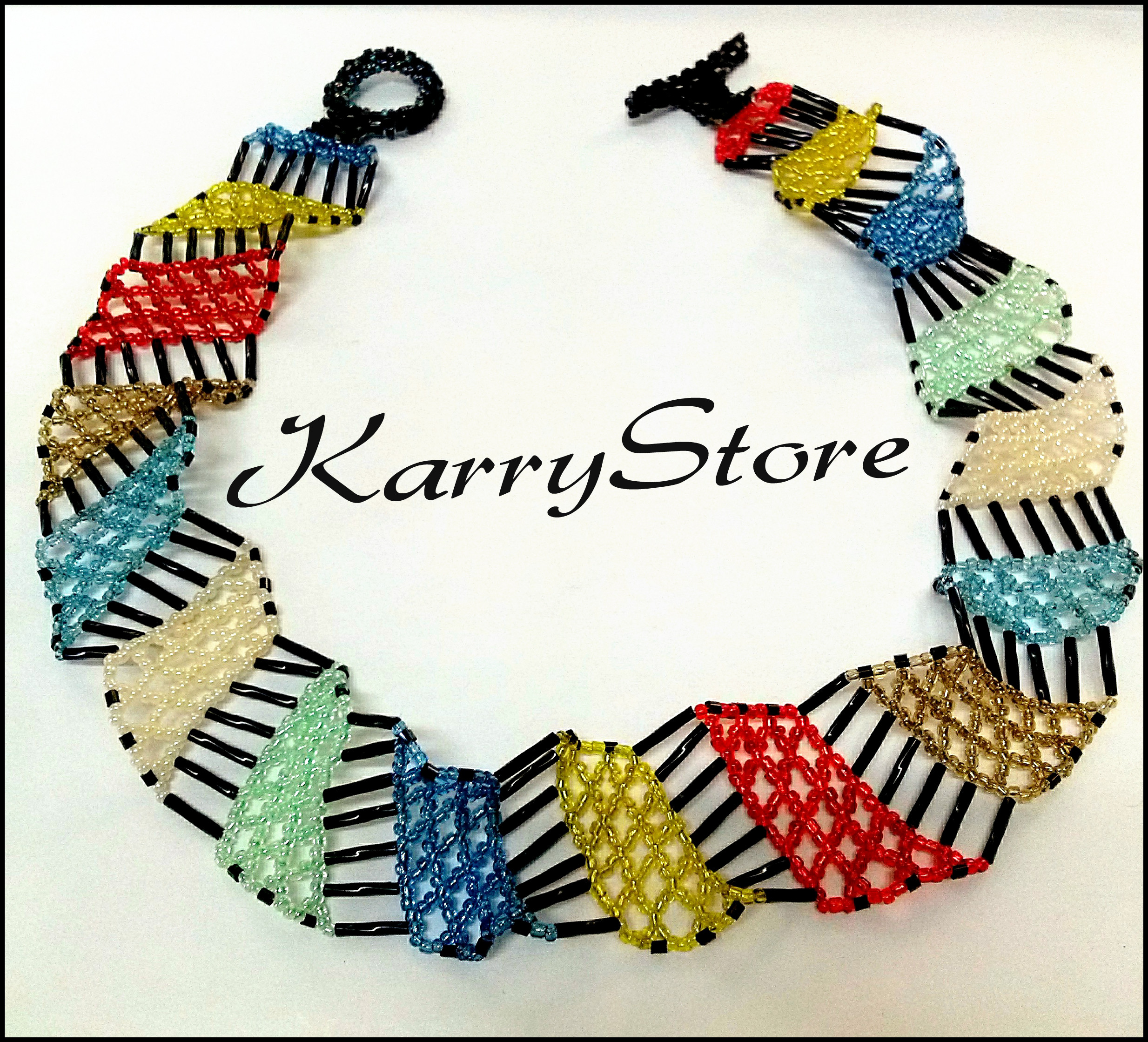 Colored Beaded Necklace