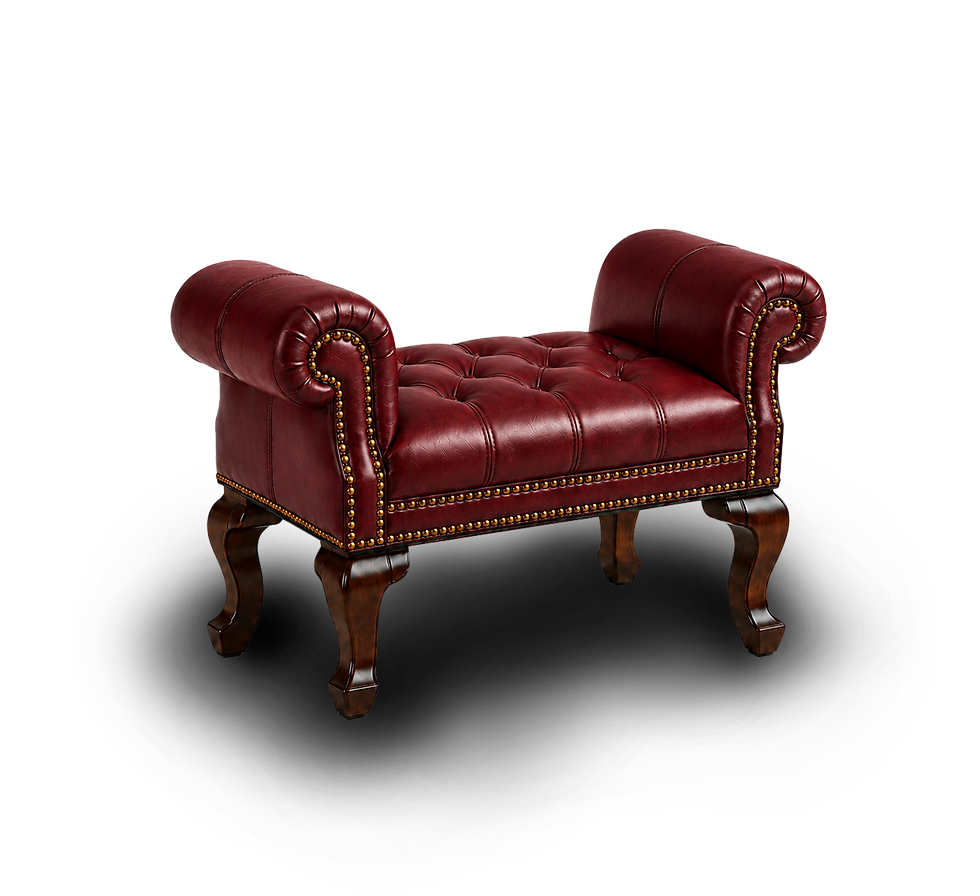 Elegant roll-arm benchette ad design red.png