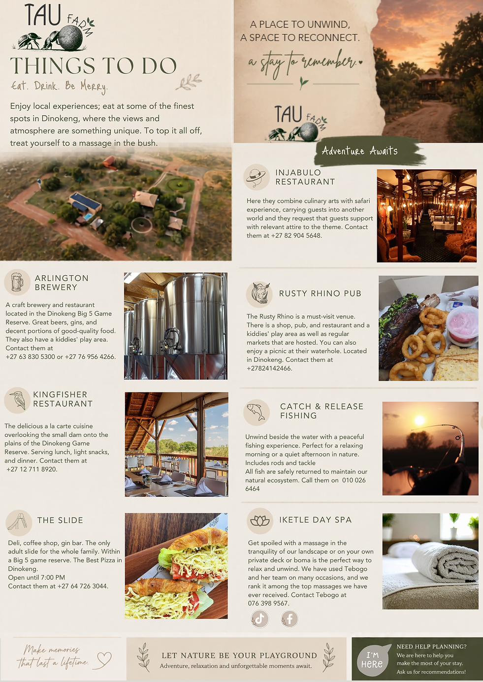 More things to do around Tau Farm