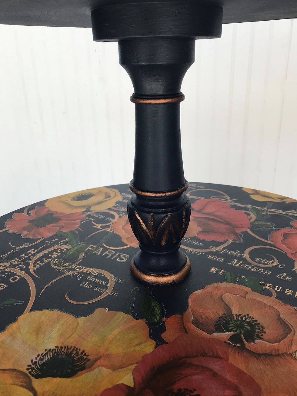 Thumbnail: Vintage Mersman 2 tier accent table, art accent table