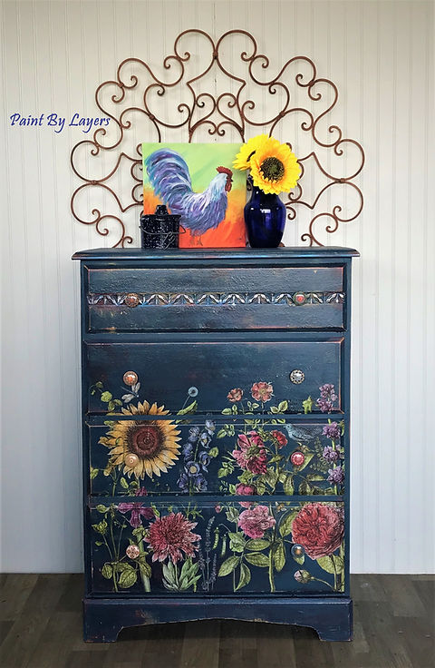Vintage Boho Eclectic Dresser, Southwest style dresser, Farmhouse | Paint.By.Layers Vintage Boho Eclectic Dresser, Southwest style dresser, Farmhouse | Paint.By.Layers