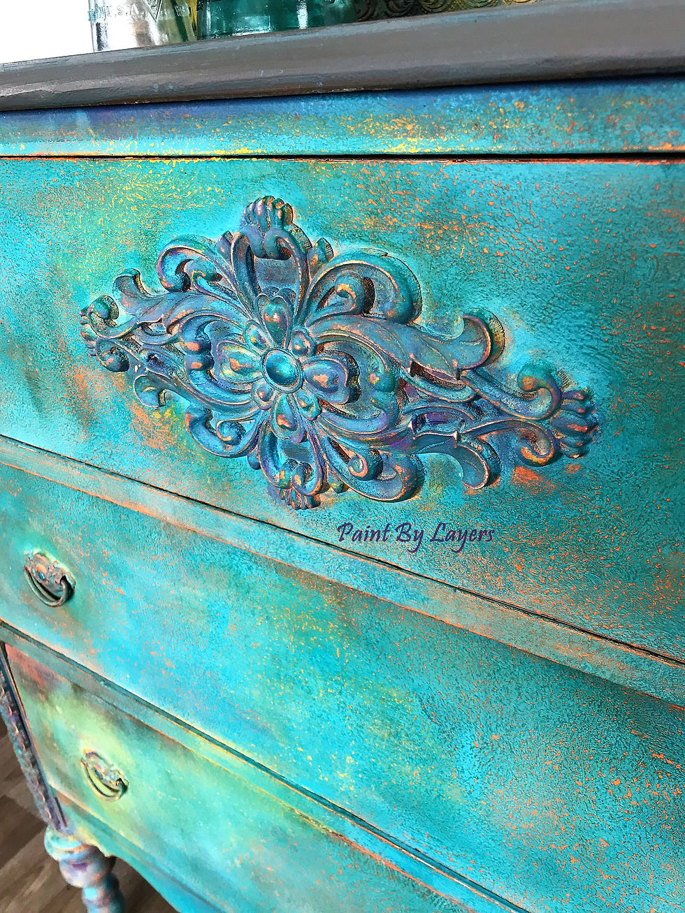 Thumbnail: Boho Eclectic Dresser, Southwest Style Dresser  SOLD