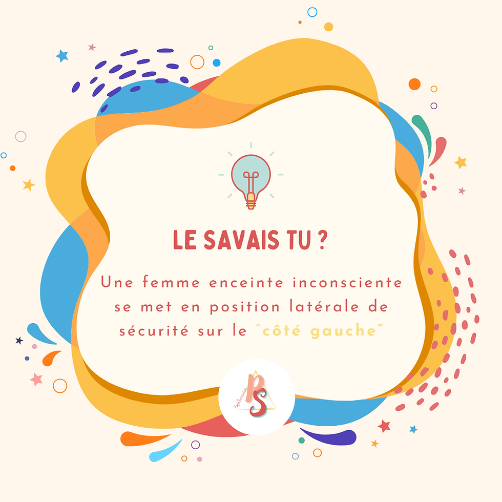 Gestes de premiers secours sur une femme enceinte