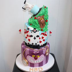 3 Tier Topsy Turvy Cake