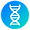 DNA double helix icon for raw DNA analysis