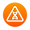 Icon representing raw dna analysis inside a triangle symbol.