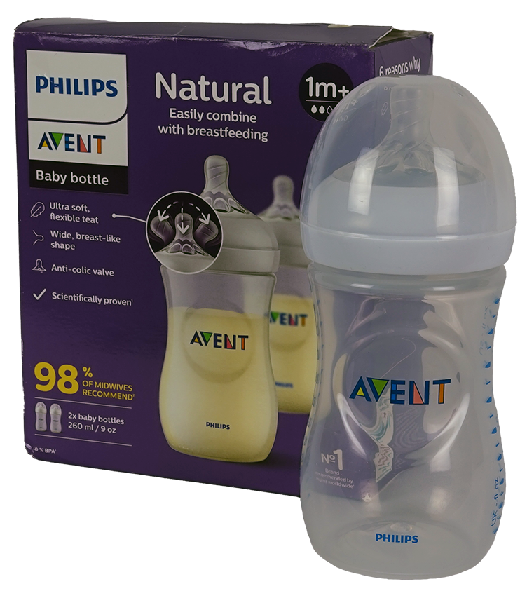 Philips Avent : Natural Baby Bottles 1m+ (2 pack)