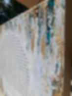 Turquoise and Gold Ketubah - Detail