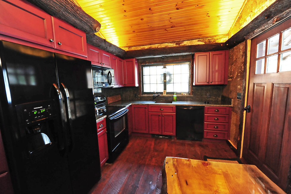 Traditional adirondack custom kitche