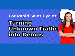 How B2B teams with rapid sales cycles turn anonymous website visits into demos