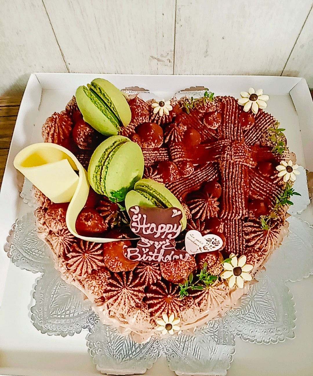 チョコクリームたっぷり！純生クリームオーガニックチョコレートケーキ 5号