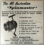 Spin master vintage fishing reel advertisement