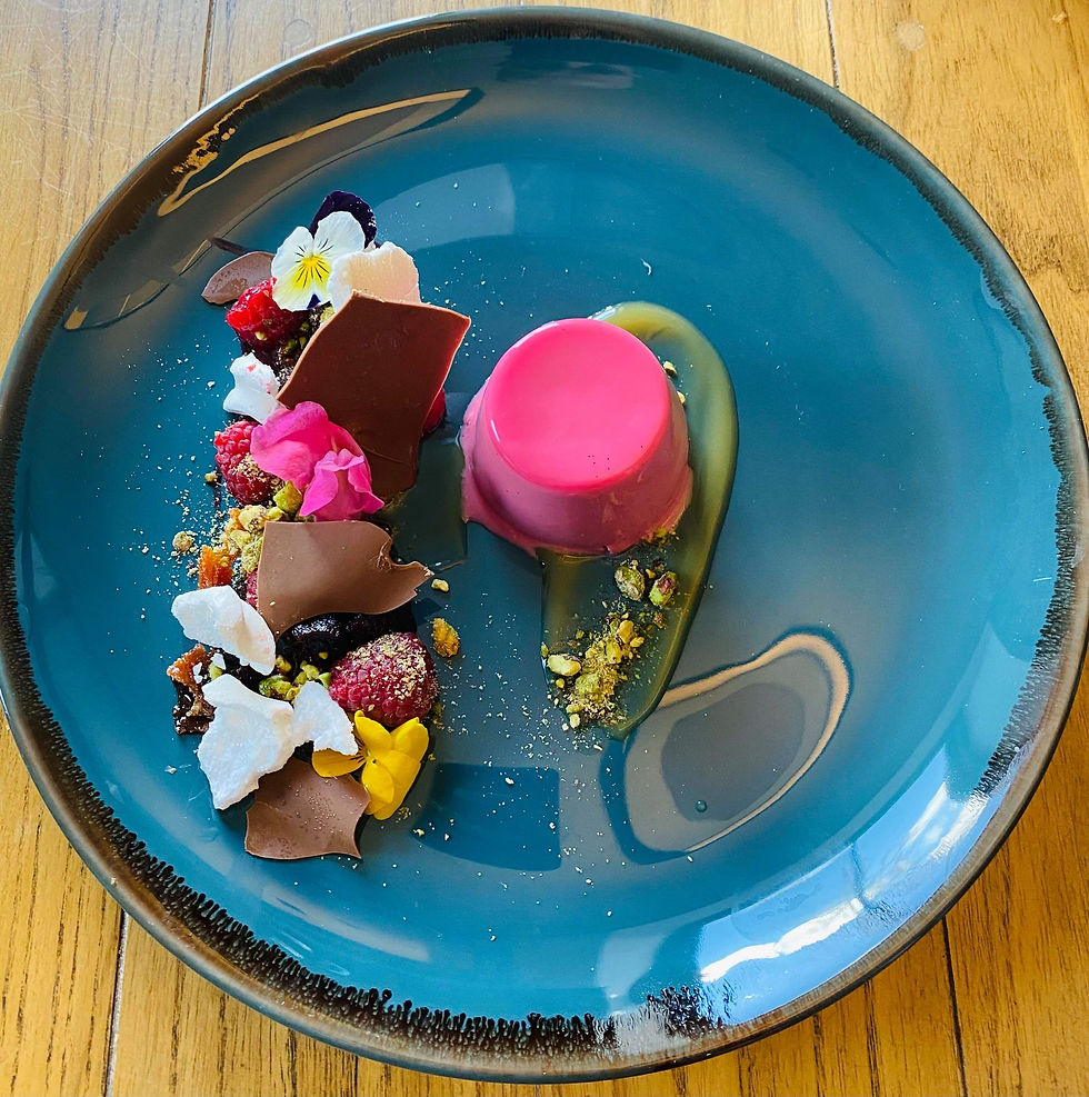 Beetroot & Vanilla Panna-cotta