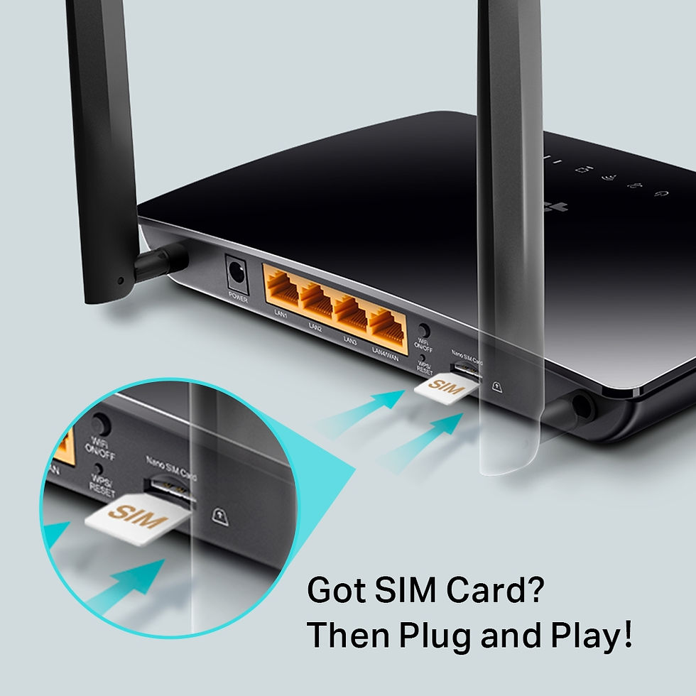 Thumbnail: TP-Link TL-MR6400 4G LTE Sim Card Router