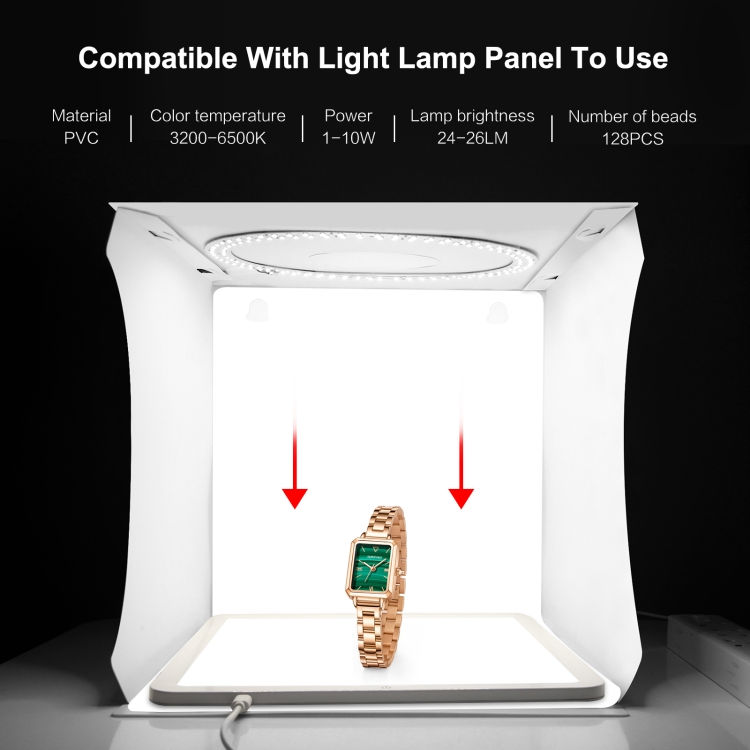 Thumbnail: მინი ფოტო სტუდიო 20x20 cm Puluz Photo Lighting Studio