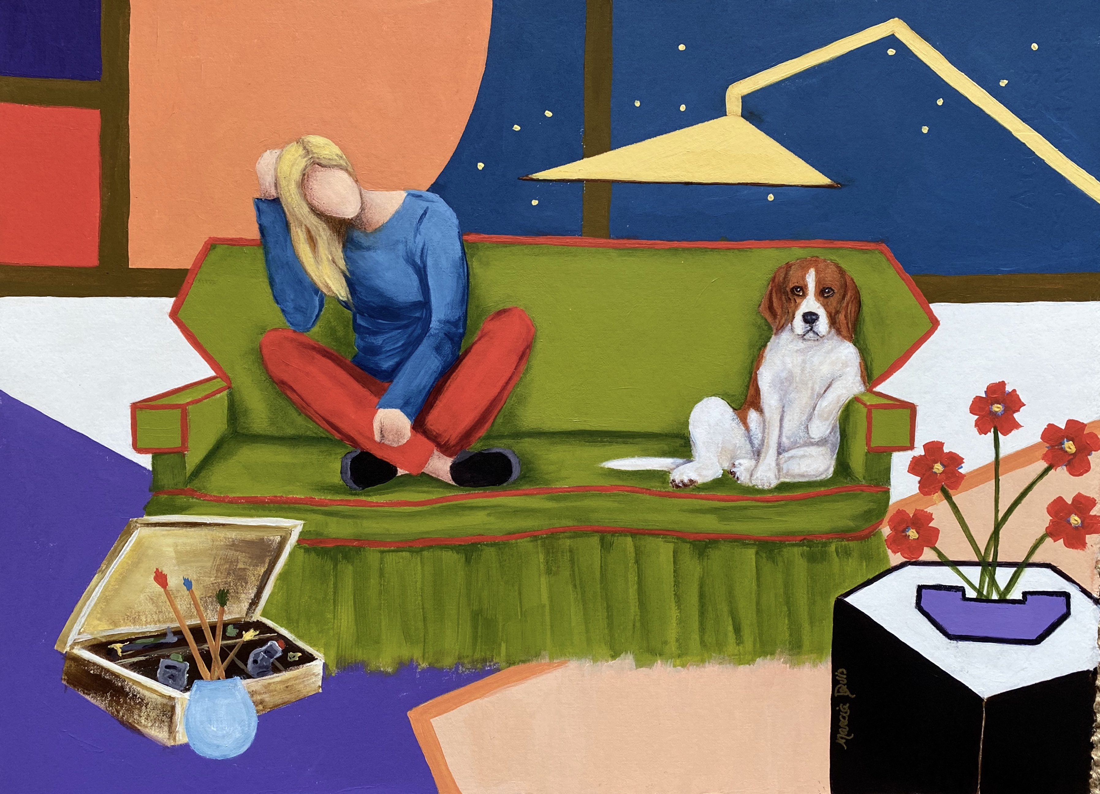 Artist & Her Muse - SOLD