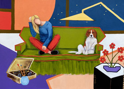 SOLD - Artist & Her Muse