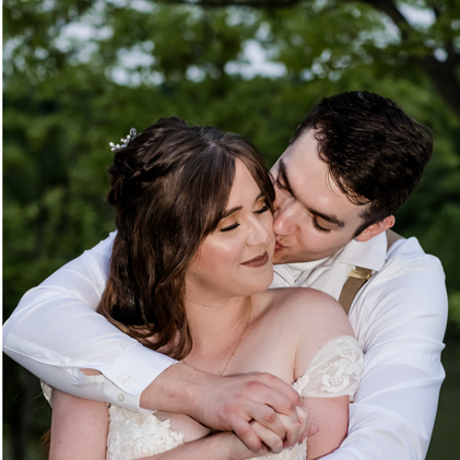 Bride and groom first look featuring natural glam makeup. st. louis bridal makeup artist