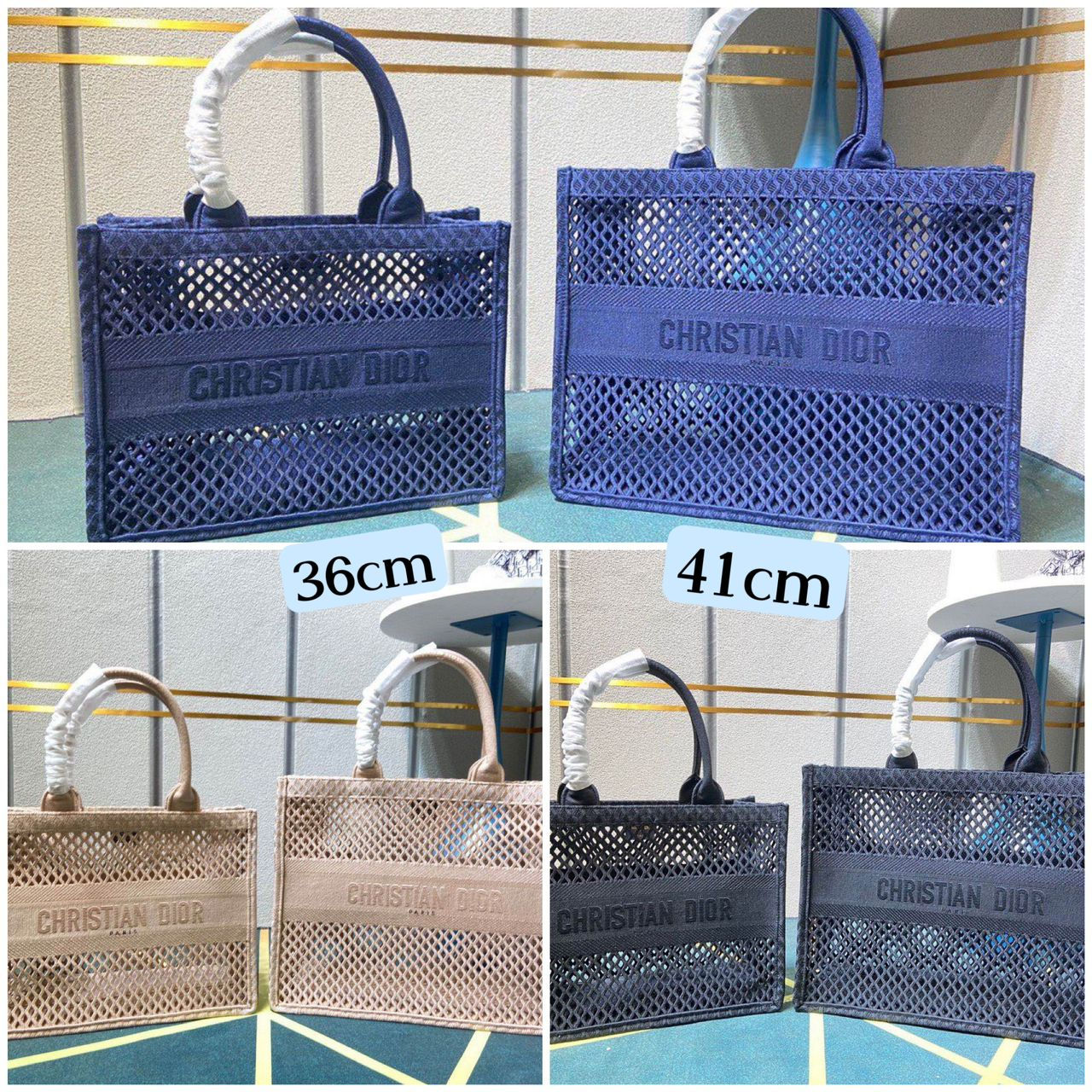 CD mesh tote bag - miror + coming soon