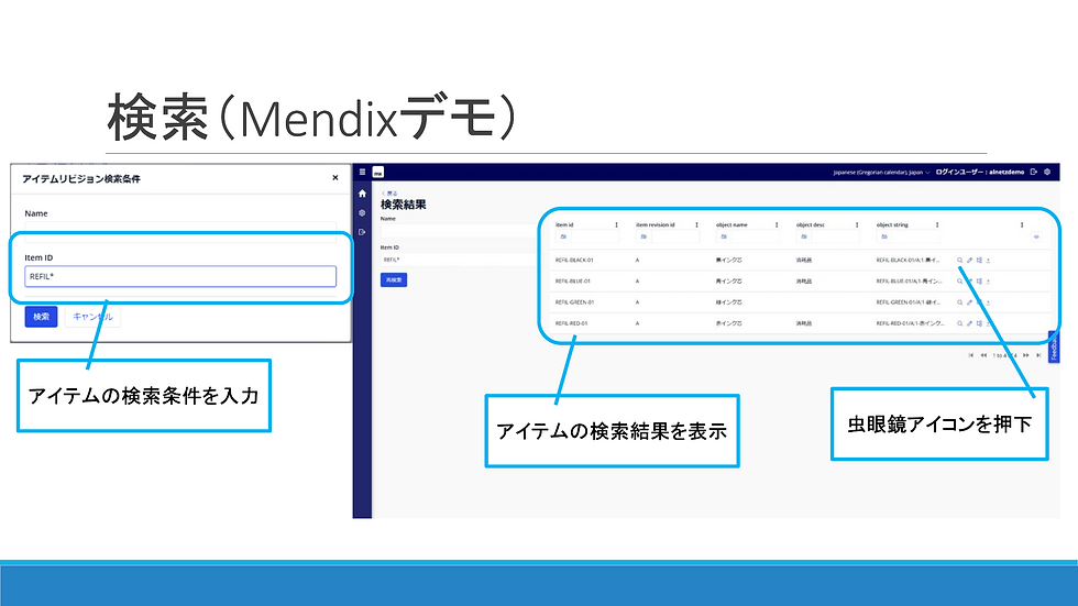 よりシンプルな管理画面(Mendix)