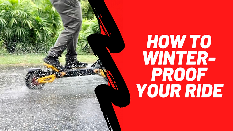 Cómo preparar para el invierno o proteger contra la intemperie su scooter eléctrico