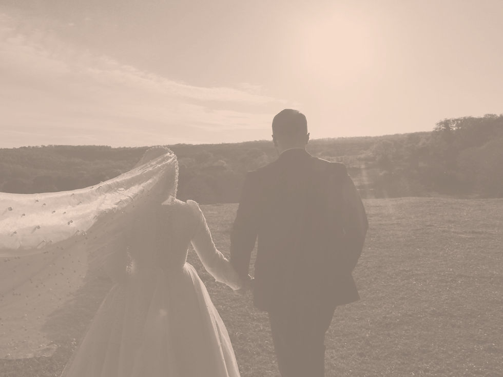 Recently married Ohio couple reviewing their estate planning documents together