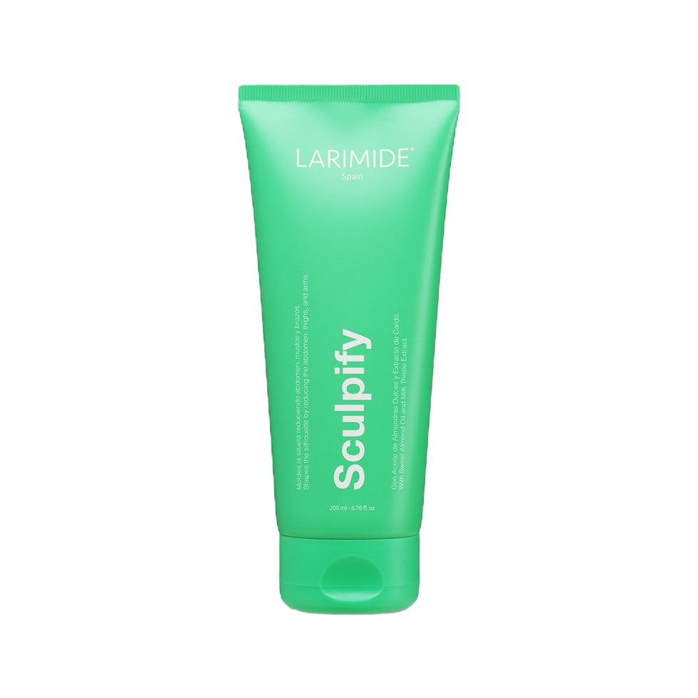 Green tube of Larimide Sculpify cream