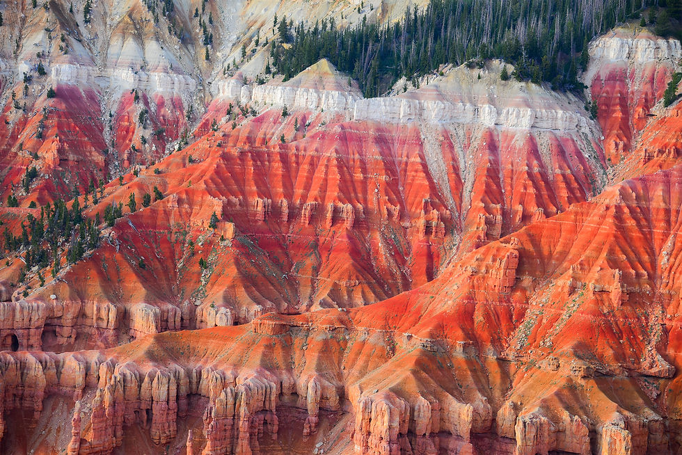 Red Formations of Cedar Breaks captures the breathtaking beauty of sunset over Cedar Breaks National Monument