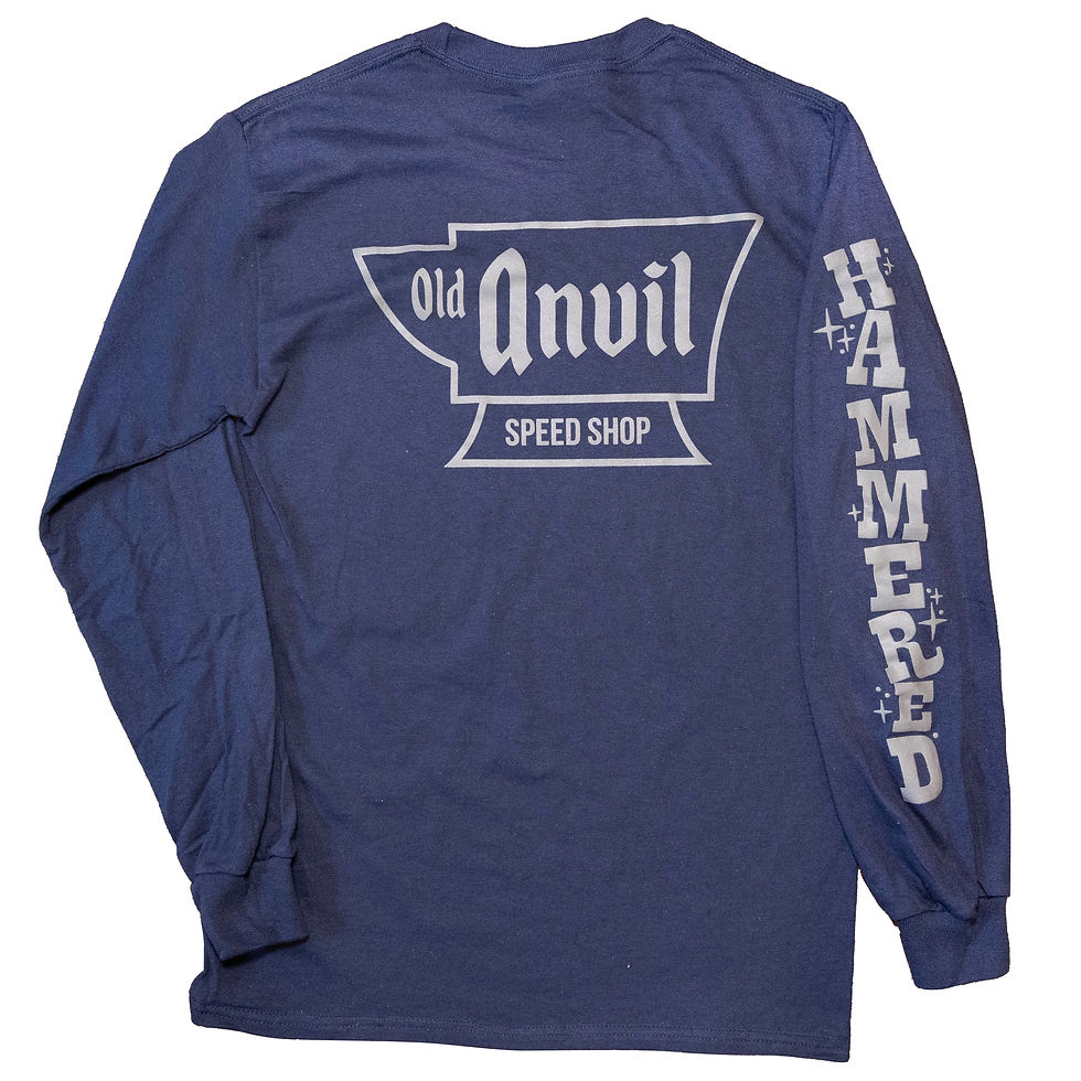 Thumbnail: Old Anvil Hammered Long Sleeve - Navy Blue