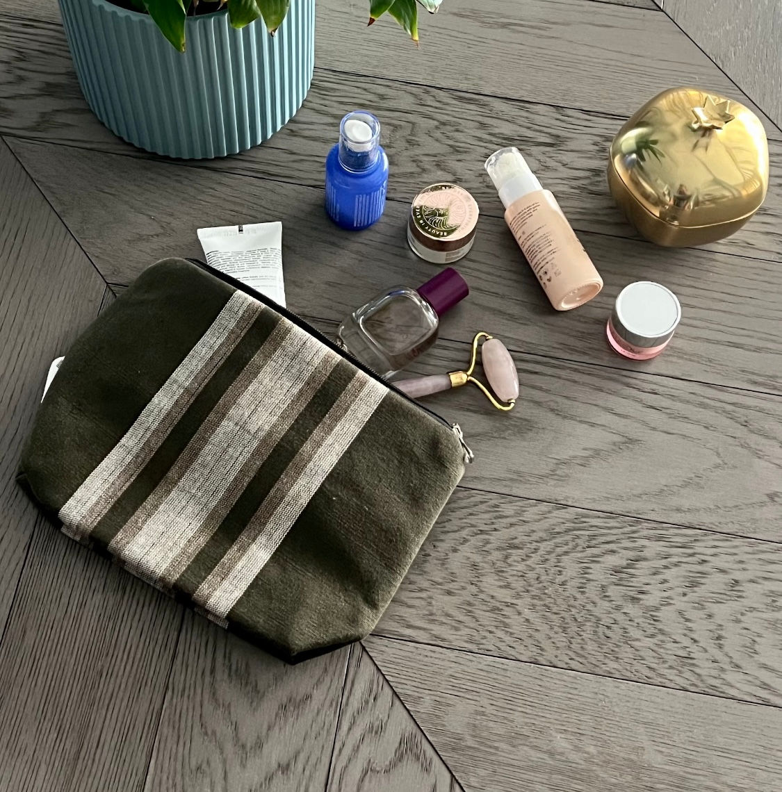 MILITARY STRIPE POUCH 6.5"X10"X3"