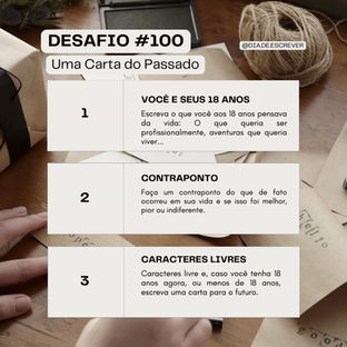 Desafio #100 - Uma Carta do Passado