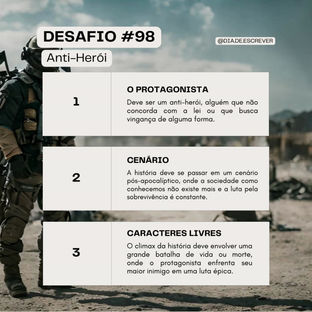 Desafio #98 - Anti-Herói