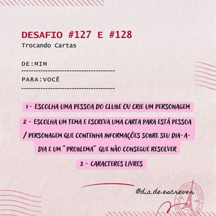 Desafio #127 - Trocando Cartas (Pt 1 de 2)