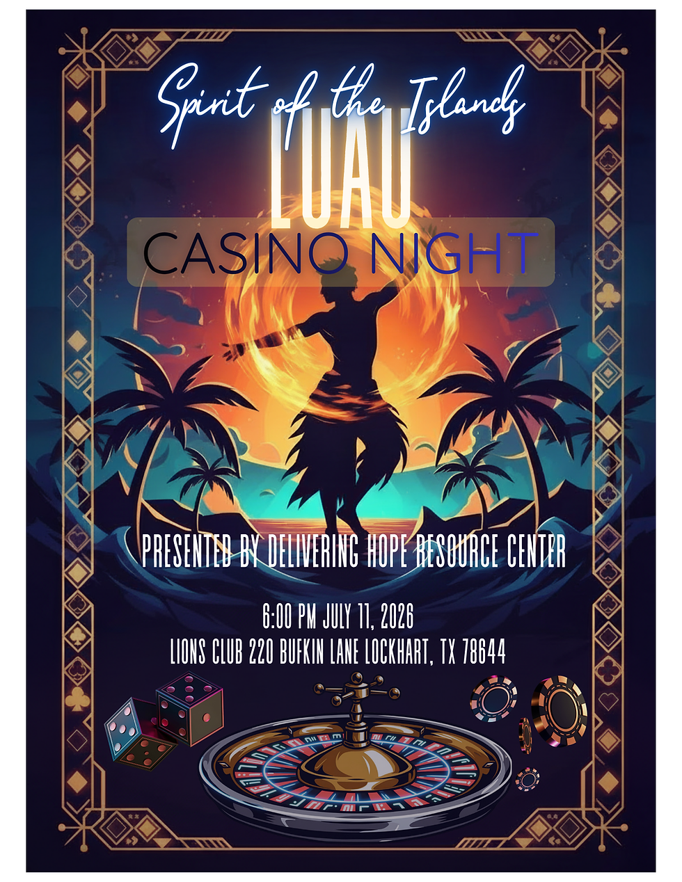 Spirit of the Islands Luau Casino Night Fundraiser