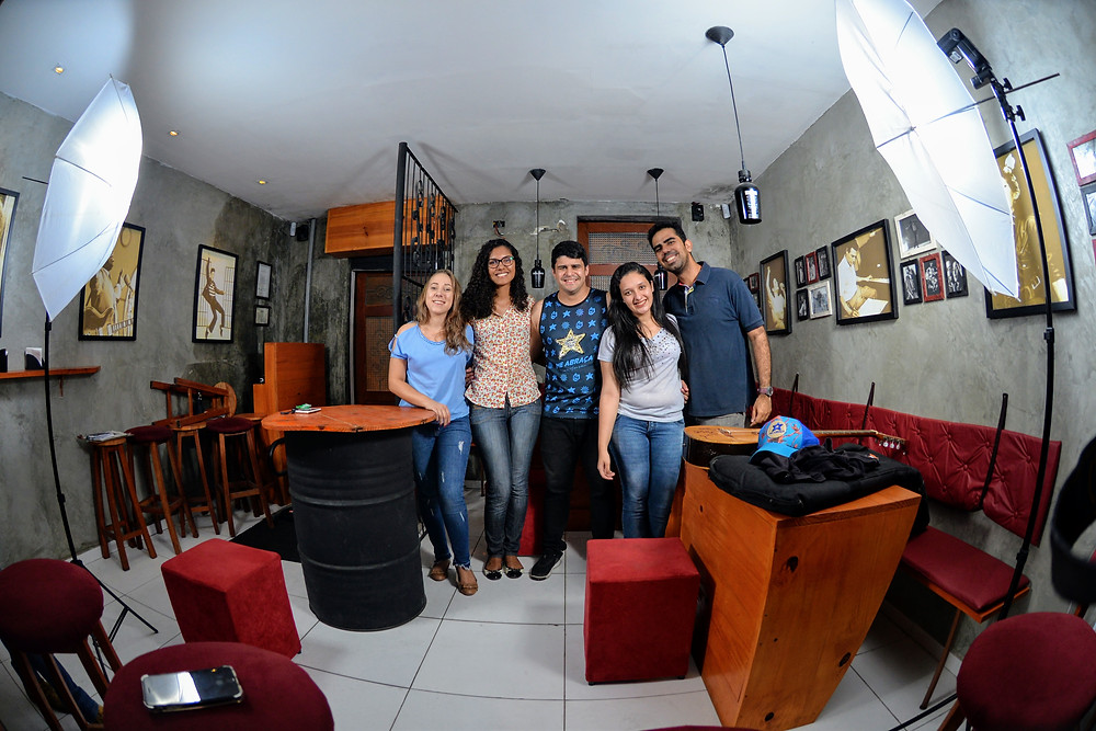 Da esquerda para a direita: Elisangela, Sara, Artur, Nayara e Rostand.