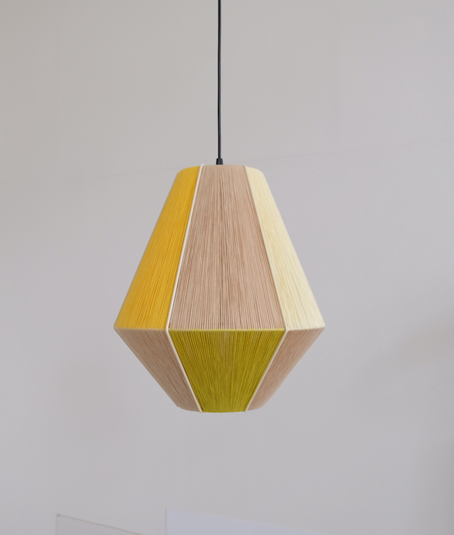 Hand-painted lampshade offering a one-of-a-kind touch to your interior design