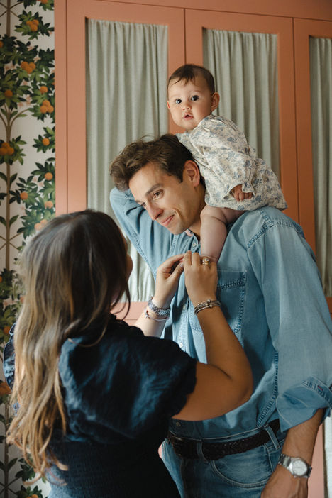 In-home baby photography in Crystal Palace capturing candid play and authentic interactions between parents and baby