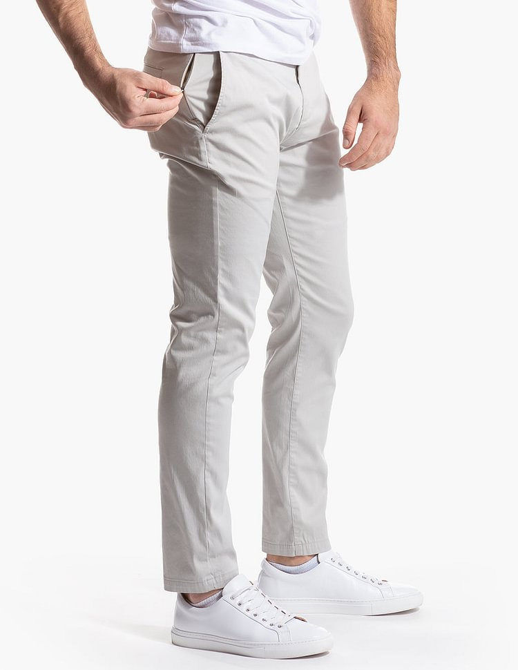 Thumbnail: TailorFit Premium Slim Stretch Chino Trousers