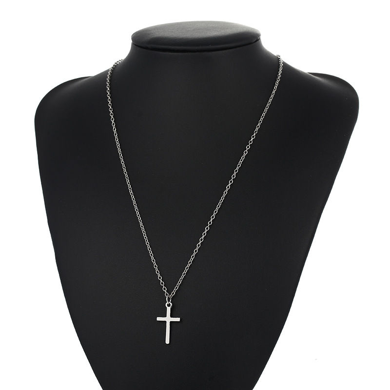Thumbnail: FaithCraft Premium Polished Cross Pendant Necklace