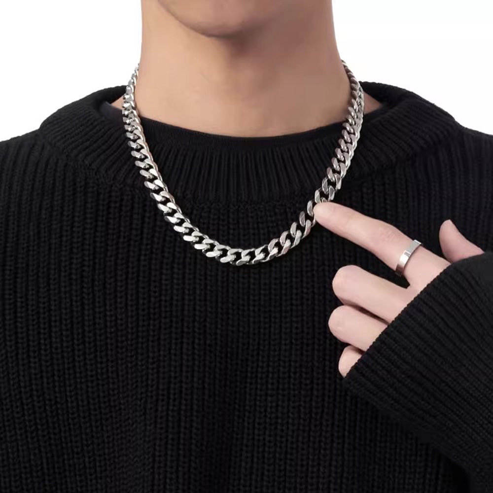 IconicCurb Premium Solid Cuban Link Chain Necklace