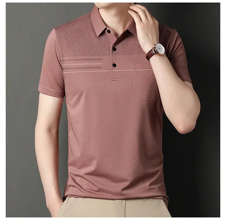 Thumbnail: ElegantWeave Premium Short‑Sleeve Polo Shirt